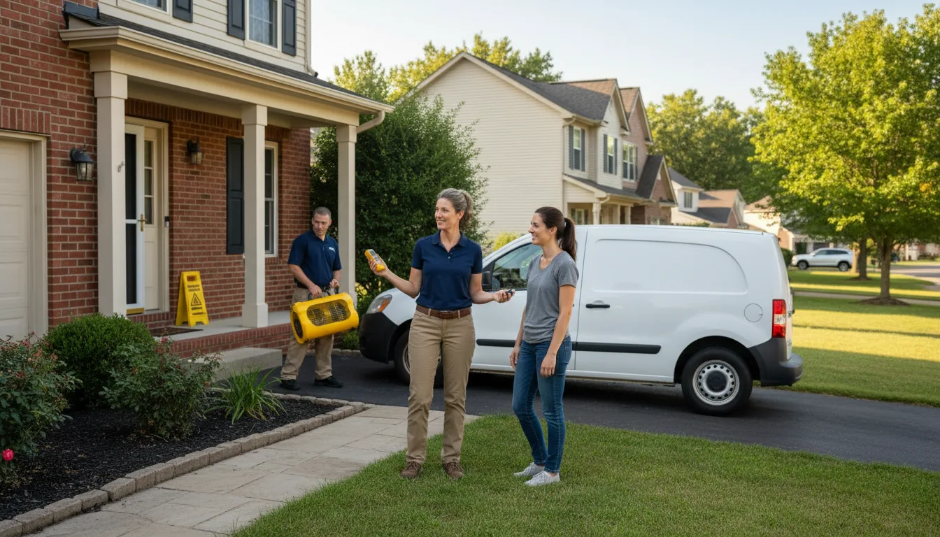 Water restoration image for Dehumidification And Cleanup Services in Lowell, IN